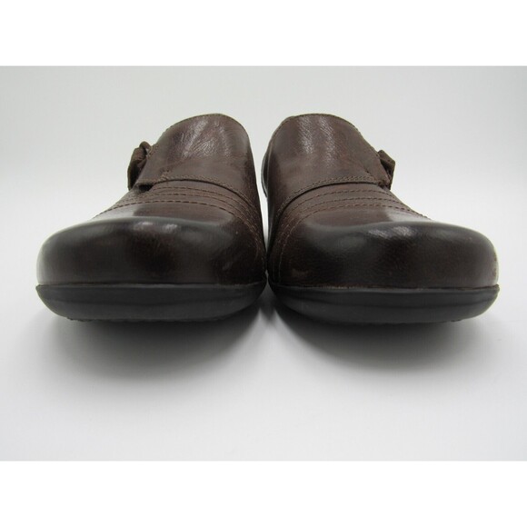 Dansko Women's 7.5 Franny Loafer Chocolate Burnished Calf Brown Size 38 Clogs - Picture 7 of 14